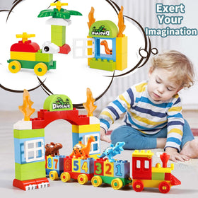VConejo baby dinos and plants enhance storytelling during imaginative play sessions.