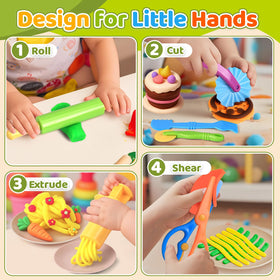 VConejo silicone dough play mat for mess-free creativity