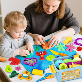 VConejo dough mat protects surfaces during kid dough crafts