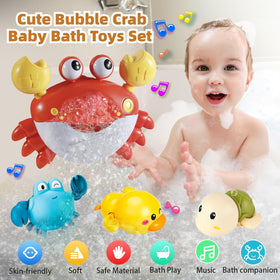 VConejo toddler bath games set arranged for playtime