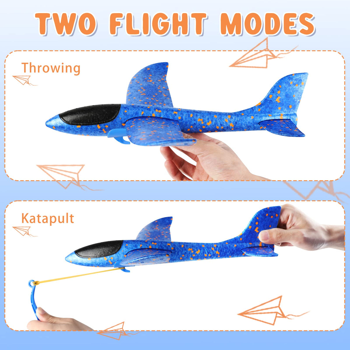 VCOSTORE foam airplanes with aerodynamic design achieving impressive glide range.
