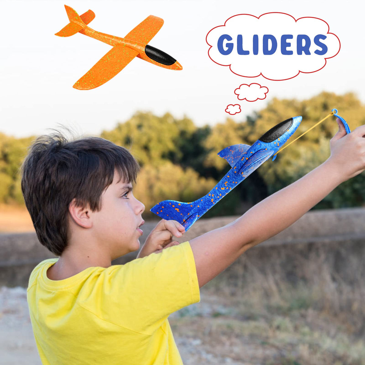 VCOSTORE foam airplanes ideal gift for kids on birthdays.