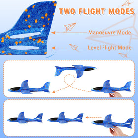 VCOSTORE foam airplane in glider mode with lower wing holder for stable flight.