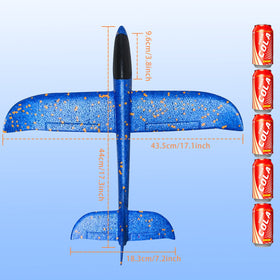 VCOSTORE foam airplane in inverted flight mode for playful tricks.