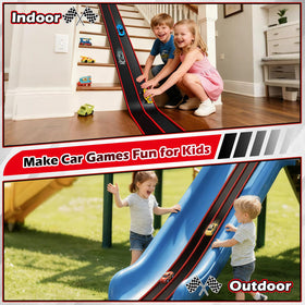 Vcsaq wall-mount-ready track uses strong suction cups for space-saving layouts.