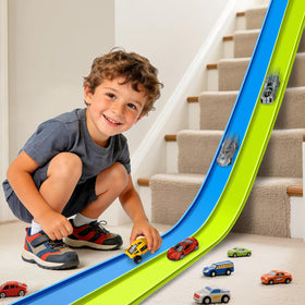 Vcsaq flexible race track 15ft layout for creative layouts and speed play.