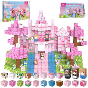 Vdealen 300 PCS Magnetic Blocks promote creative STEM play and spatial thinking.