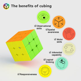 Vdealen frosted ABS cube offers comfortable grip and control
