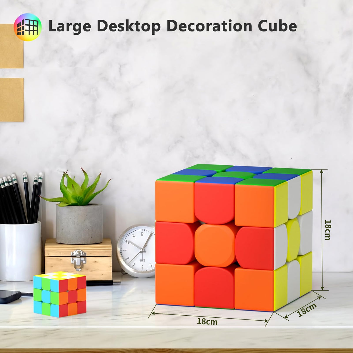 Vdealen giant cube handheld highlights smooth turning and adjustable tension.