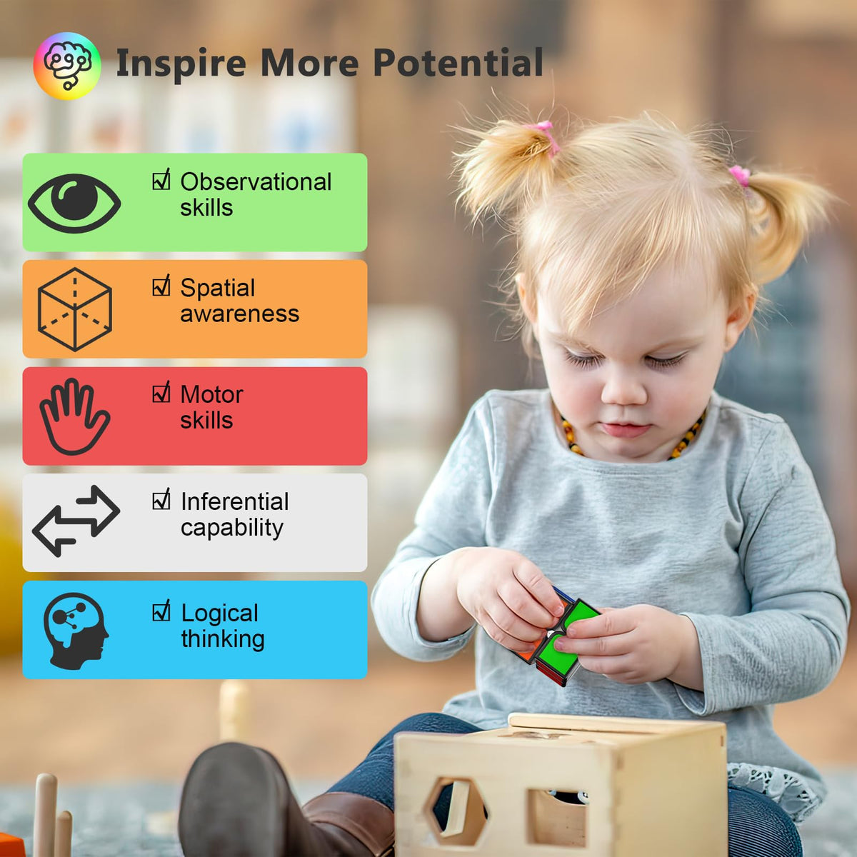 Vdealen Cube Bundle offering diverse puzzles for family challenges