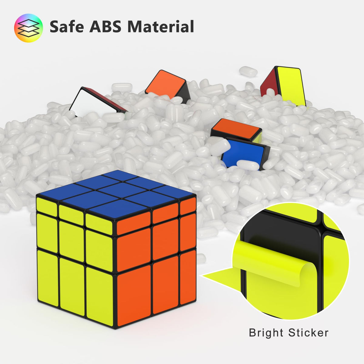 Vdealen Pyramid speed cube for compact twists and classroom demos