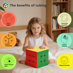 Vdealen stickerless ABS cube keeps colors vibrant and peeling-free.