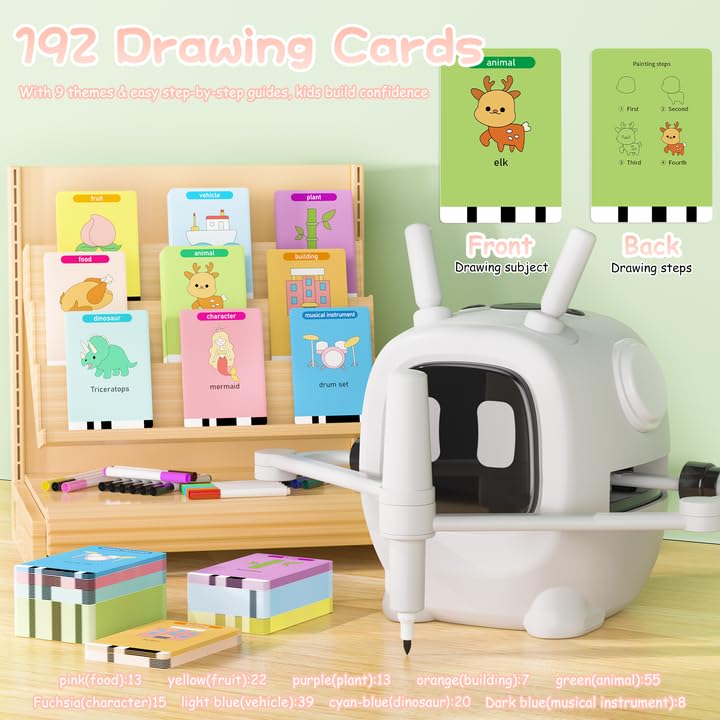 VDPDO drawing robot in action helps kids practice step-by-step drawing and focus.