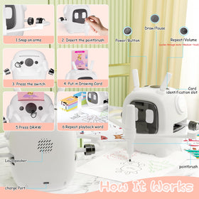 VDPDO drawing robot reusable drawing board minimizes mess and encourages repeat creativity.