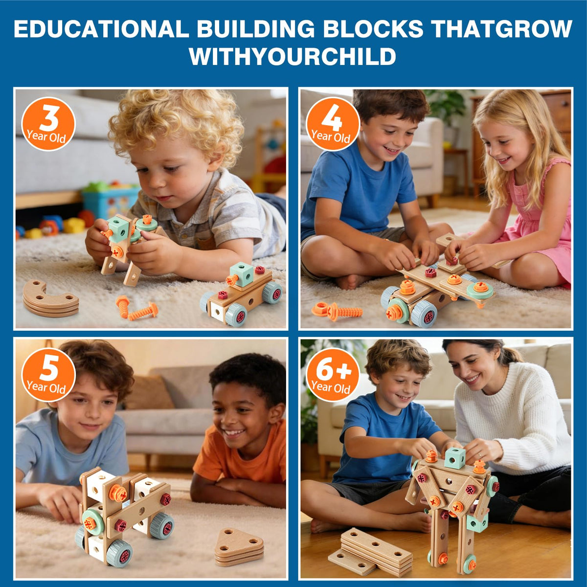 VEAIS instruction booklet guides model ideas to inspire creative building sessions.
