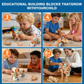 VEAIS instruction booklet guides model ideas to inspire creative building sessions.
