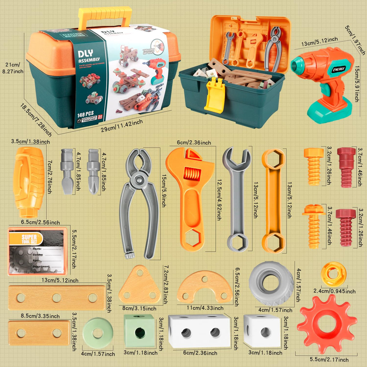 VEAIS suitable for ages 3-8, inspiring curious young engineers.