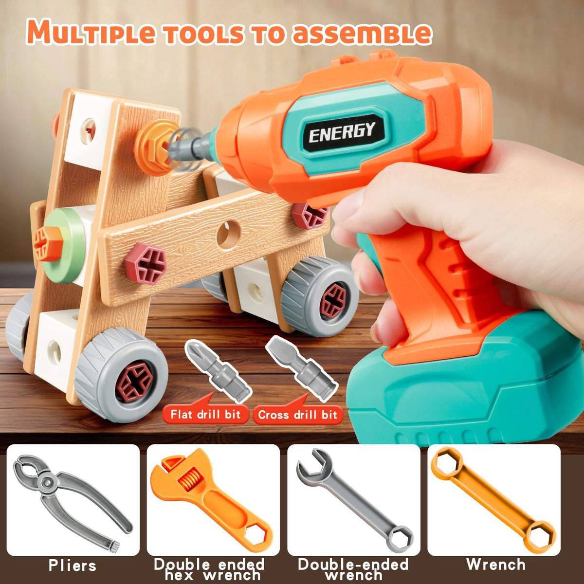 VEAIS Kids Tool Set blocks invite hands-on building and teamwork.