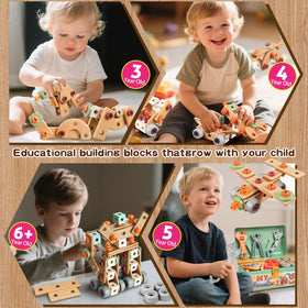 VEAIS electric drill close-up showcases realistic pretend play for budding builders.