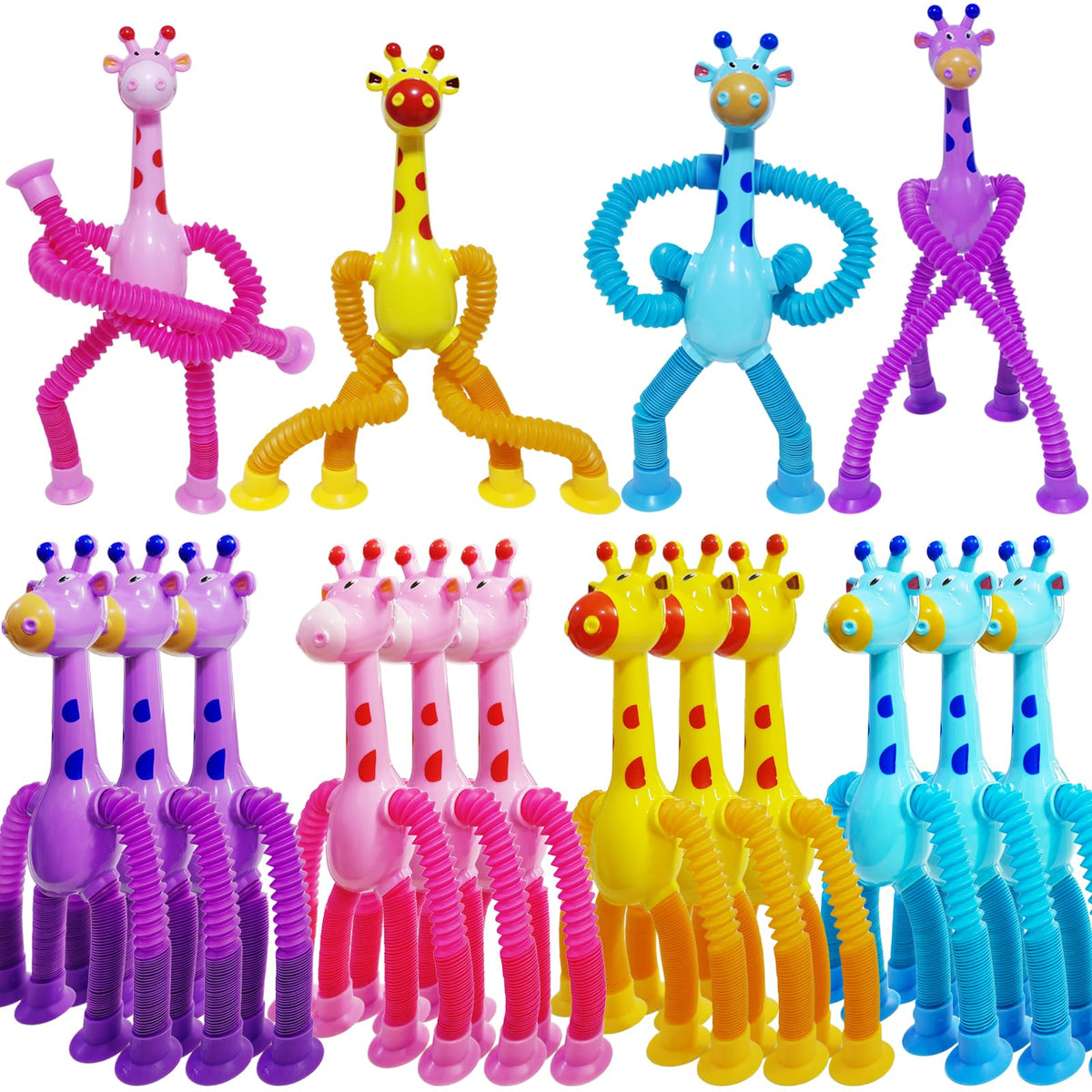 Veakeqe giraffe pop tube blue boosts tactile play and focus