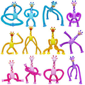 Veakeqe giraffe pop tube yellow ideal for on-the-go learning and fun