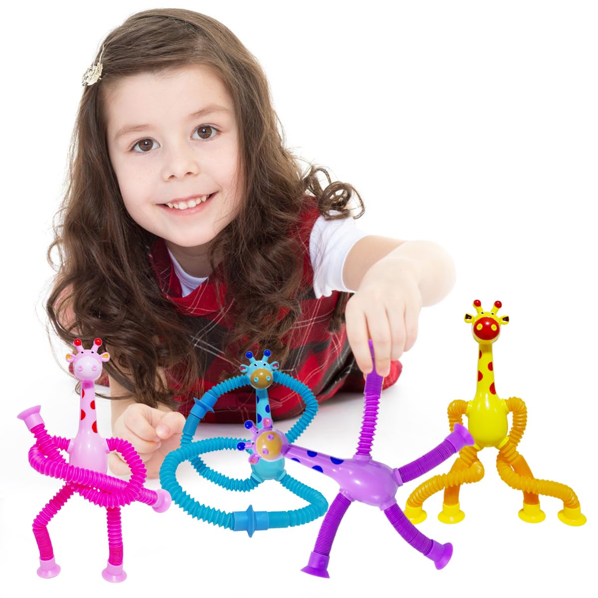 Veakeqe giraffe suction cup attach sticks to smooth surfaces securely