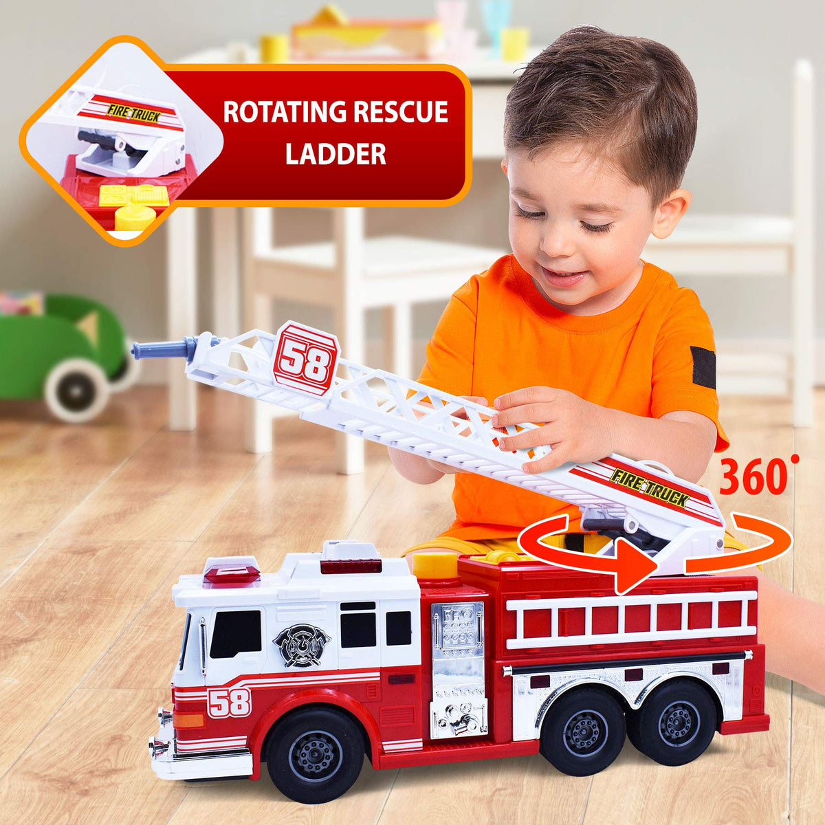 VEBO fire truck front cabin detail for realistic role-play