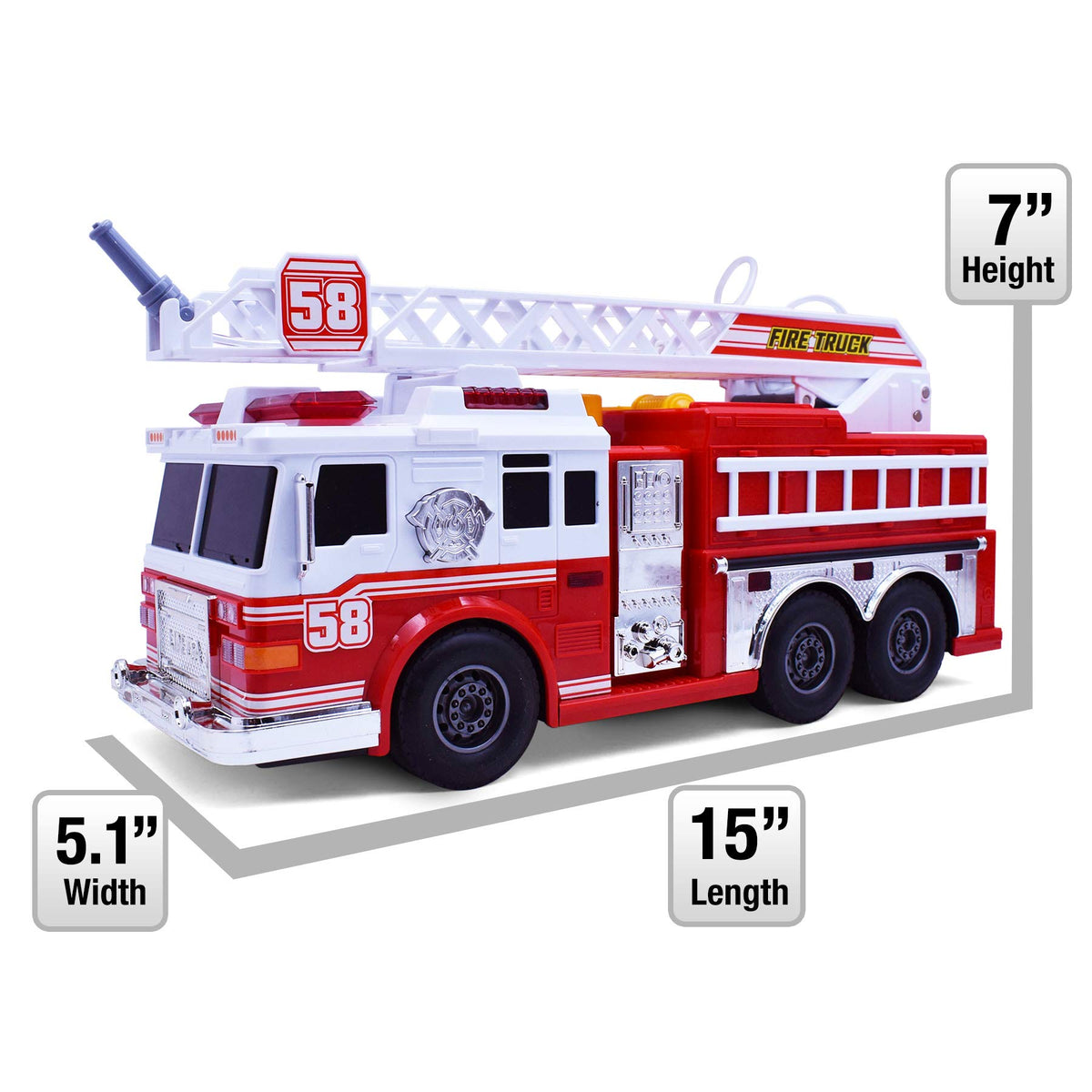 VEBO fire truck in action for indoor and outdoor play