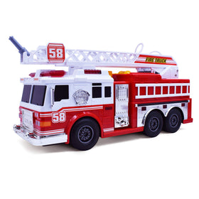 VEBO fire truck motorized with lights and siren for immersive pretend play