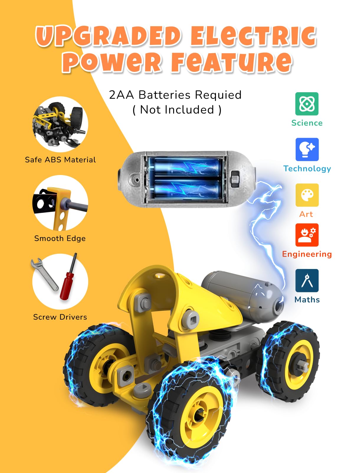 Veecafiodi excavator model in motion demonstrates motorized play and problem-solving