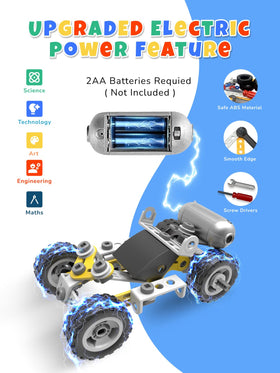 Veecafiodi 10-in-1 crane model promoting problem-solving through interactive play.
