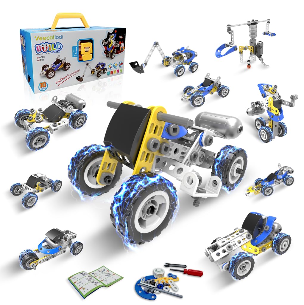 Veecafiodi 10-in-1 excavator model for hands-on engineering exploration.