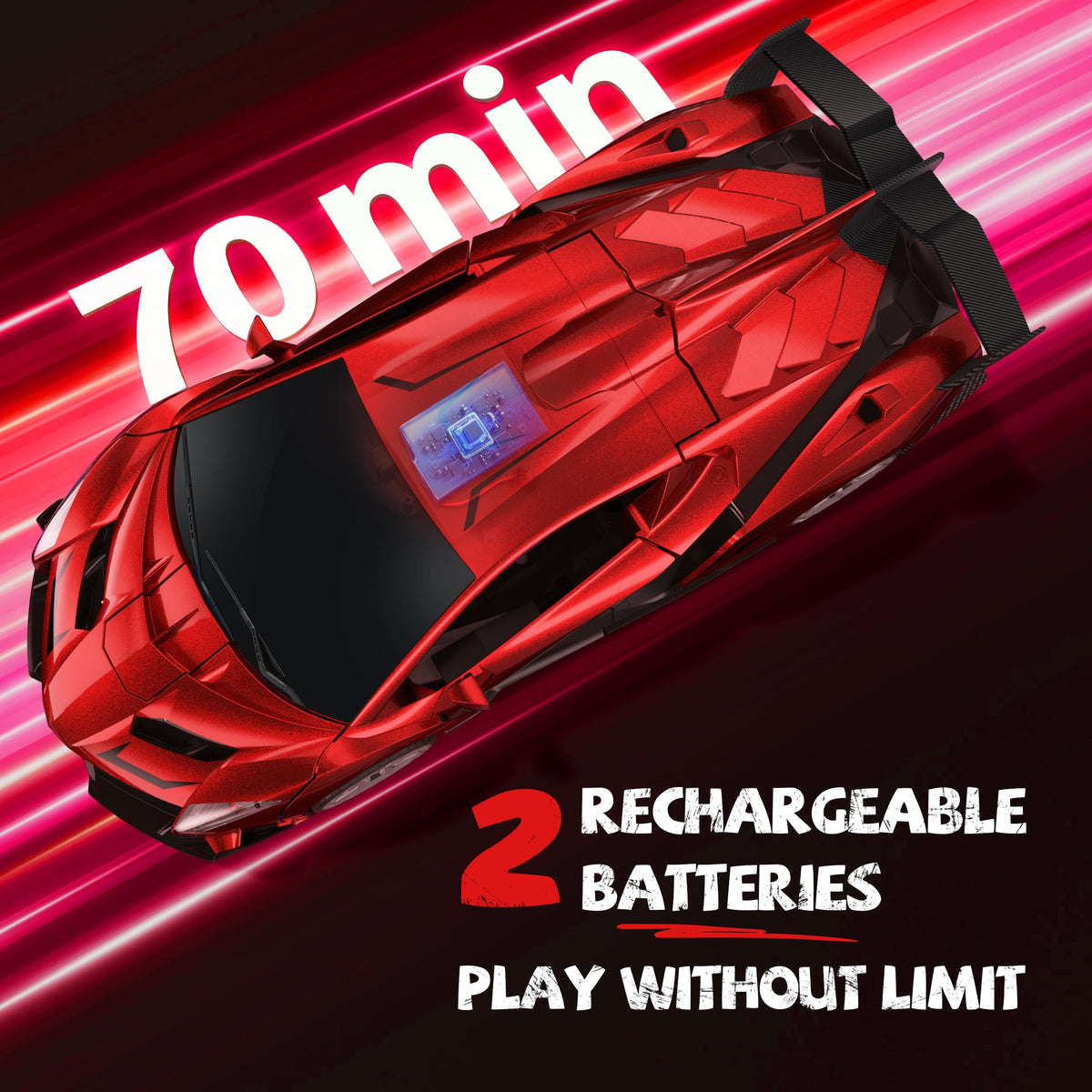 Veeniix V991-two-7-4v-batteries: extended runtime for longer play sessions.