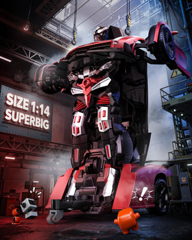 veeniix v992 transform robot mode side view showing easy mode switch