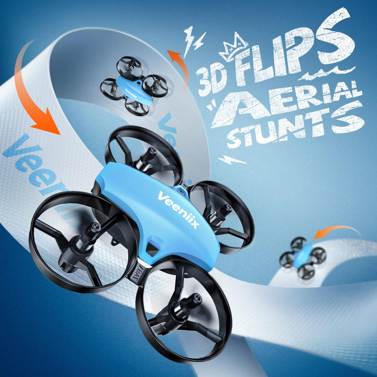 Veeniix V995 drone circles smoothly for practice and fun indoors.