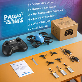 Veeniix V995 includes three batteries for longer play sessions.