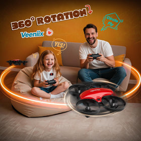 Veeniix V995 Red Mini Drone auto hover for stable practice and learning