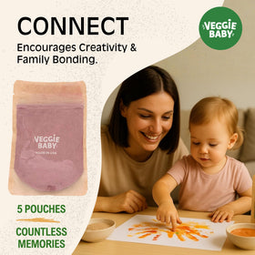 Veggie Baby natural vegetable colors swatches for exploration.