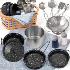 Veitch fairytales colander for kid friendly pretend cooking and easy cleanup