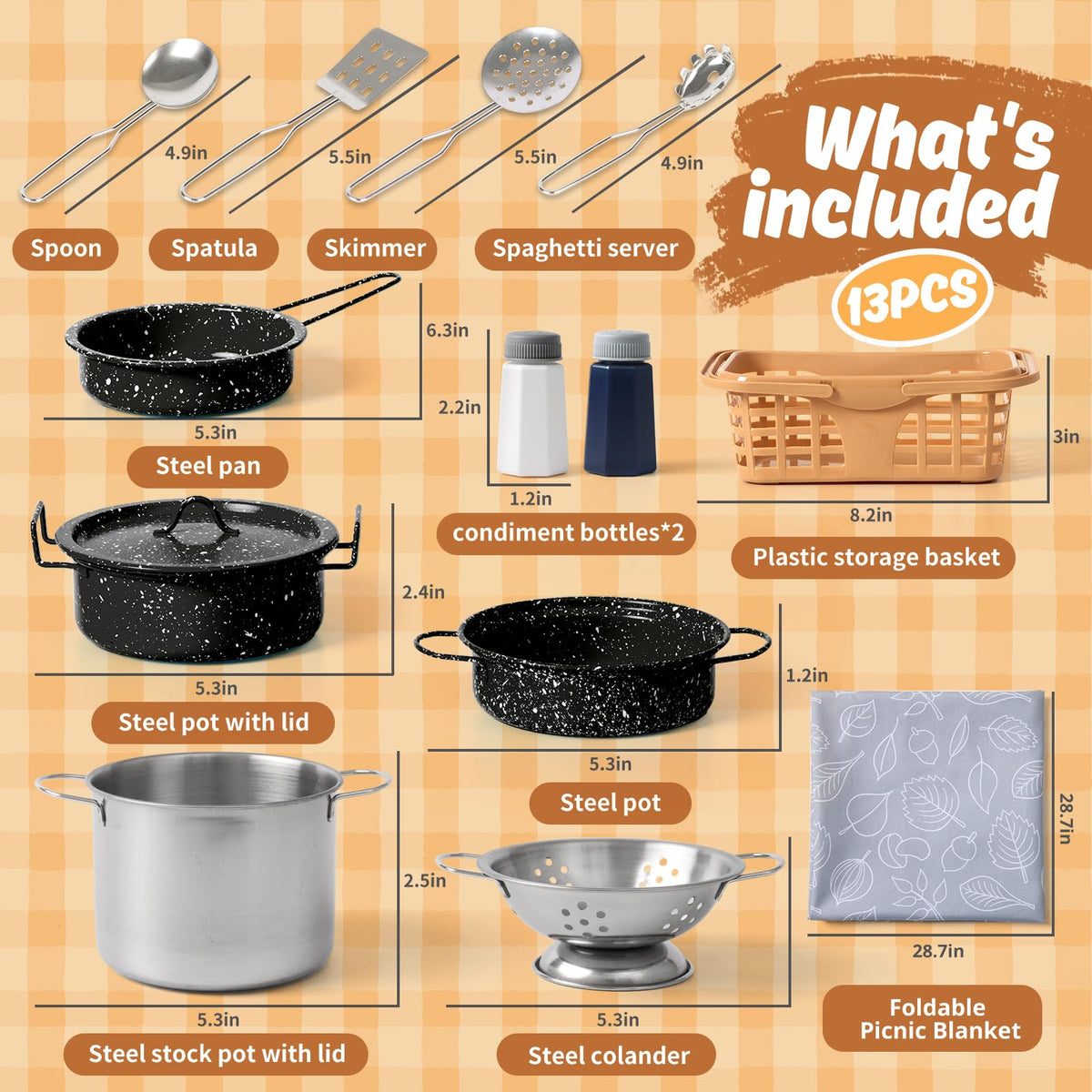 Veitch fairytales stockpot supports imaginative play and safe handling for toddlers