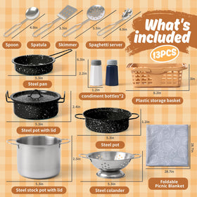 Veitch fairytales stockpot supports imaginative play and safe handling for toddlers