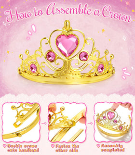 VEKDA four-piece costume set combines wings, tutu, wand, and crown.