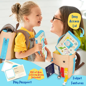 Velladventure Backpack with leash keeps toddlers safely within reach.