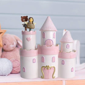 Vencer Princess Castle piggy bank room decor idea for kids' space