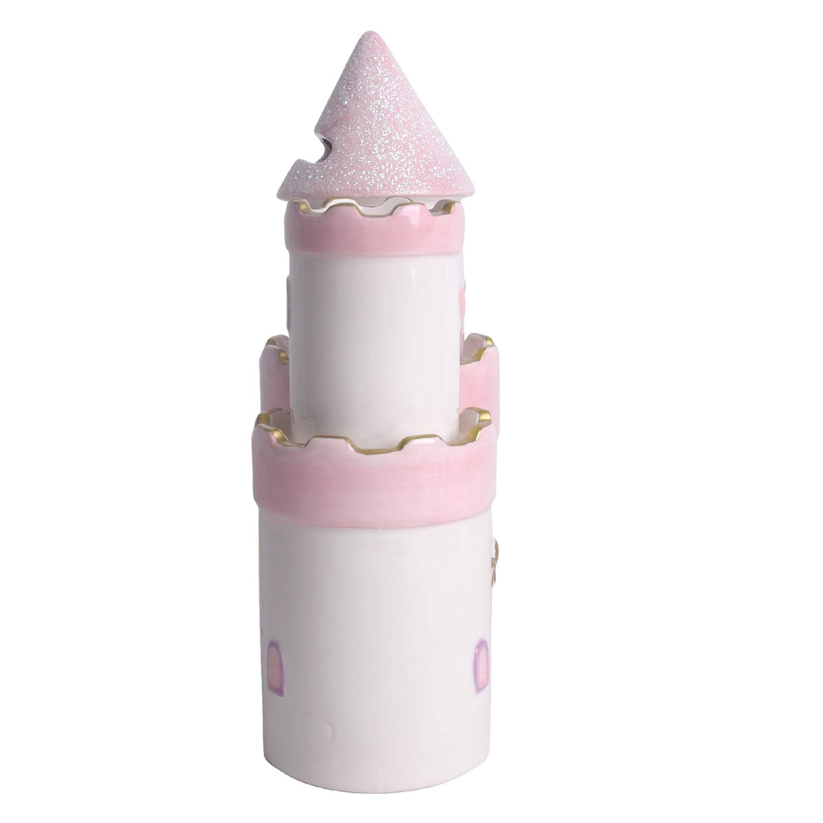 Vencer Princess Castle piggy bank side storage compartment for small treasures