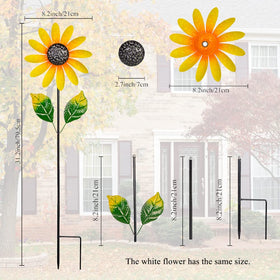 Venniy metal wind spinner 29-inch height stands out on patios