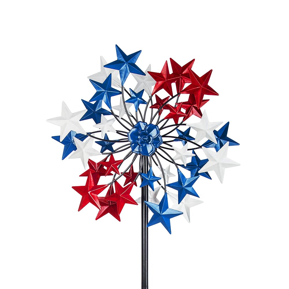 Venniy patriotic wind spinner full garden display for outdoor charm