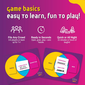 VENNS WITH BENEFITS six boards displayed for multiplayer fun and laughs