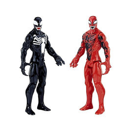 Venom action figure legends Carnage articulation pose highlights ball joints for dynamic posing and battles.