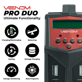Venom Power Pro Duo charging leads pack included for versatile connections.